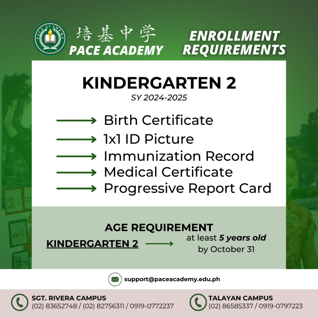 Kinder 2 Doc and Age Req